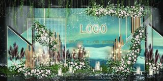 森系年轮婚礼图片