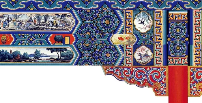 皇家宫廷雕梁图片