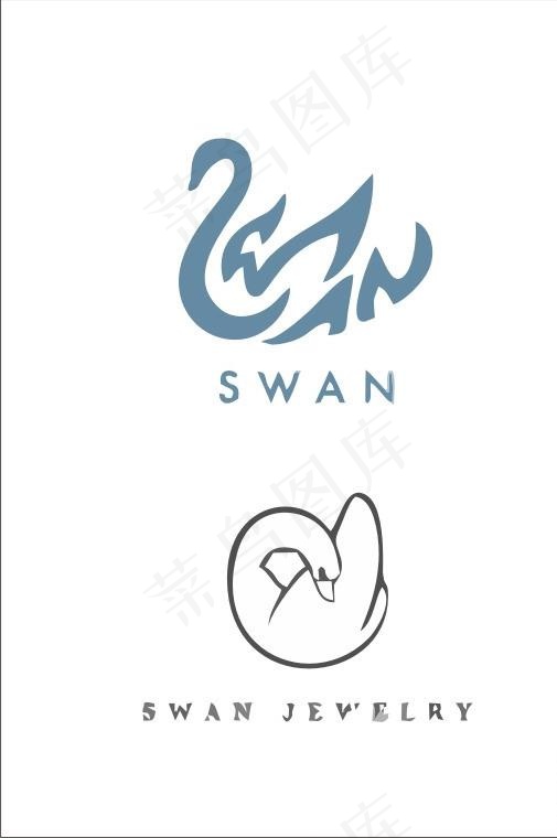 天鹅logo图片cdr矢量模版下载