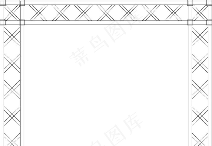 桁架图片cdr矢量模版下载