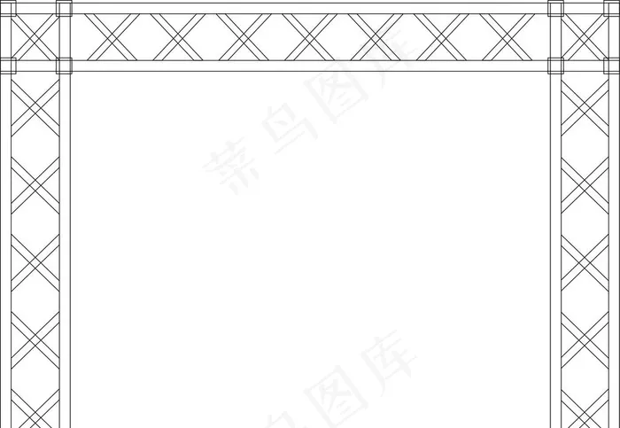 桁架图片cdr矢量模版下载