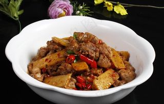 姜片爆鹅肉图片