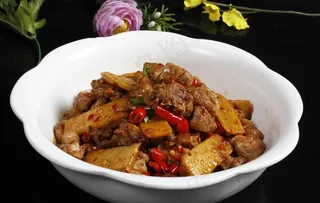 姜片爆鹅肉图片