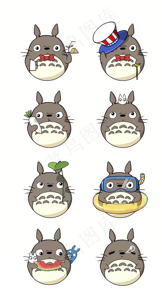 龙猫图片psd模版下载