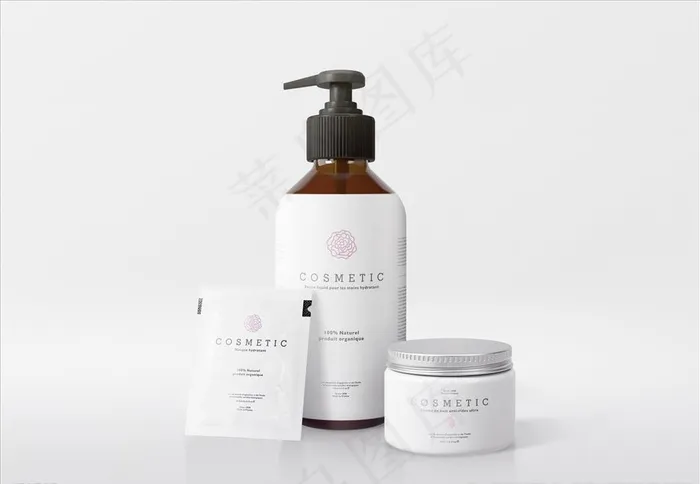 美容产品样机图片(3600X2600(DPI:300))psd模版下载