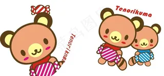 可爱糖果熊图片