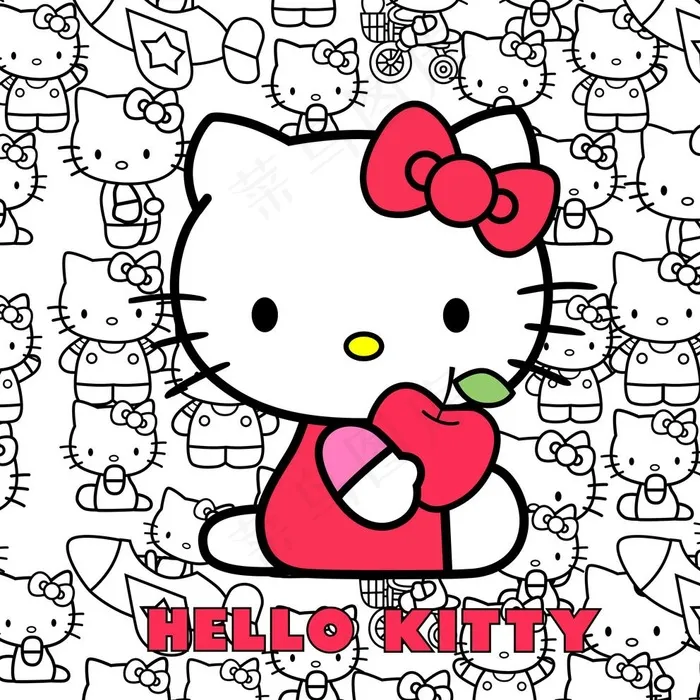 卡通猫 kiti猫 KT猫 卡图片(3937X3937(DPI:200))psd模版下载
