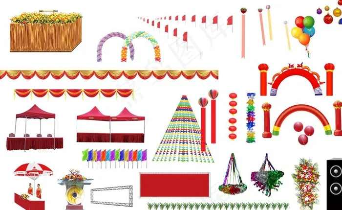 开业庆典素材图片(4724X2953(DPI:300))psd模版下载