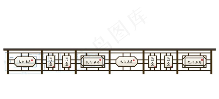 简约文化长廊图片(2820X1600)cdr矢量模版下载