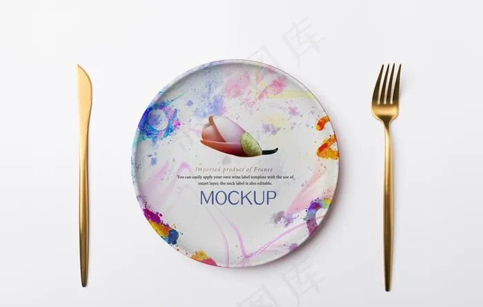 餐具样机图片(6111X4074(DPI:300))psd模版下载