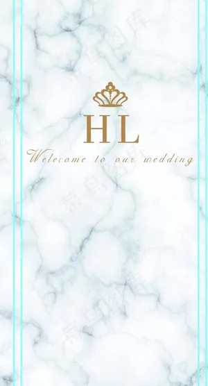大理石纹婚礼图片