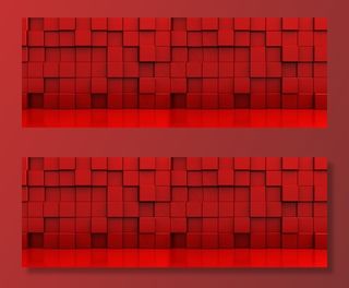 红色舞台展台立体背景素材图片