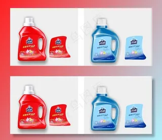 洗衣液瓶贴设计图片瓶身贴