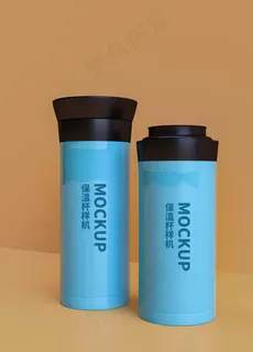 保温杯样机图片