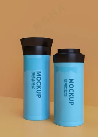 保温杯样机图片