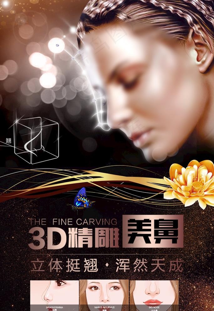 隆鼻图片(3543X5315(DPI:150))psd模版下载