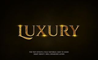 字体样式 金色奢华效果图片