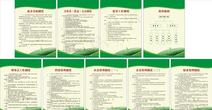 茶叶合作社制度图片cdr矢量模版下载