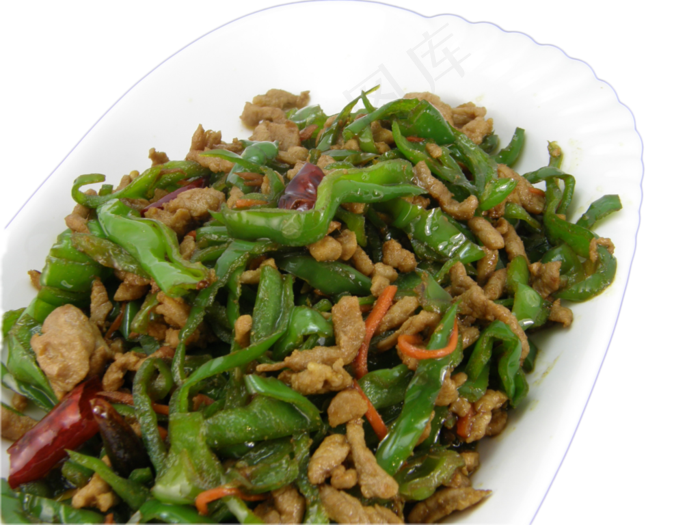 青椒炒肉丝图片