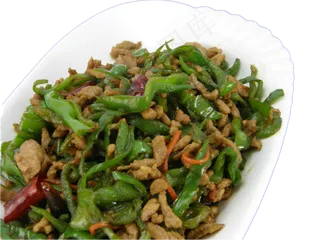 青椒炒肉丝图片