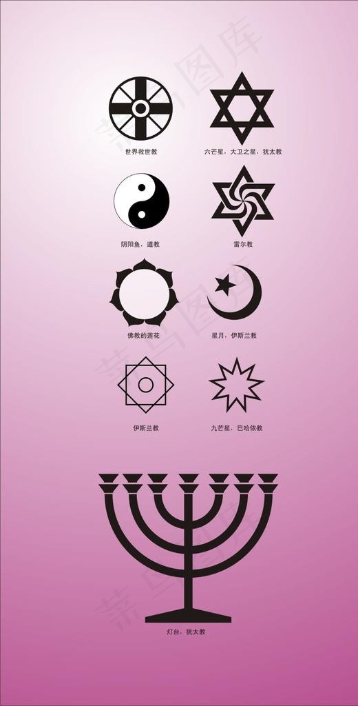 宗教标志图片