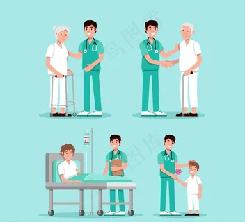 医生和患者场景图片