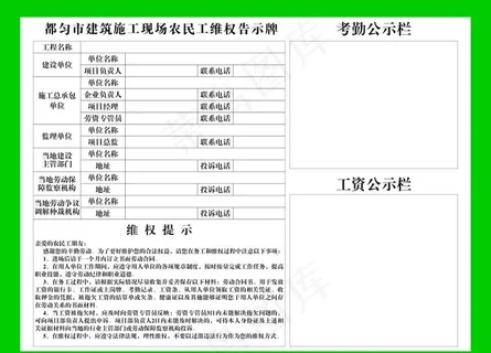 农民工维权告示牌图片