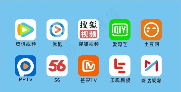 视频线条logo图片cdr矢量模版下载