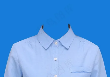 正装蓝衬衫图片