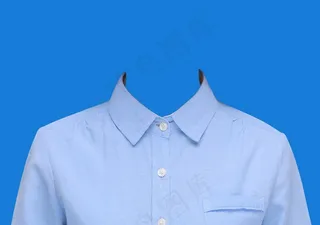 正装蓝衬衫图片