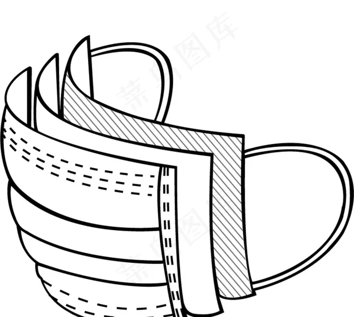 医用口罩 矢量图图片ai矢量模版下载