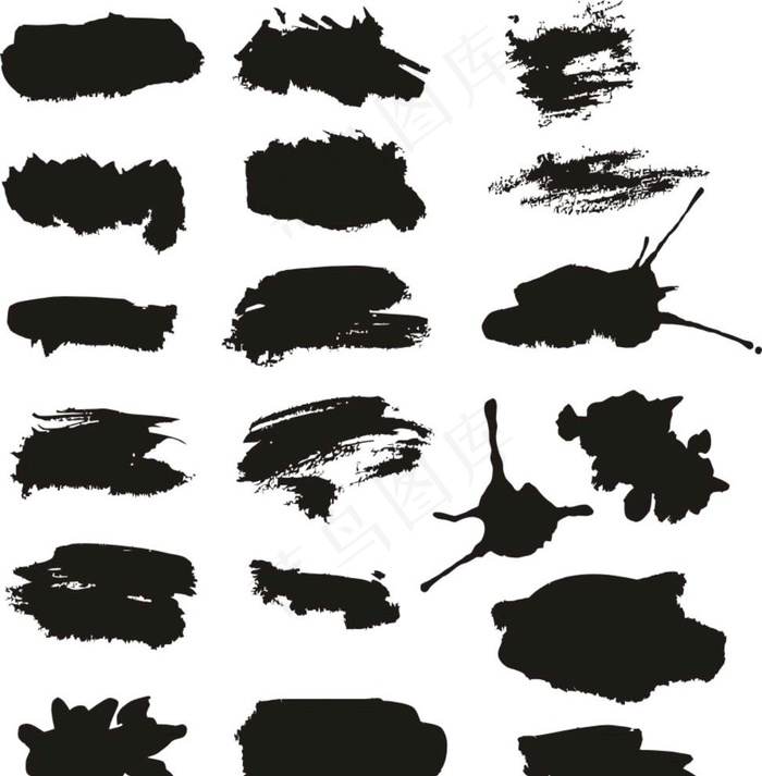 喷溅墨迹水墨图片