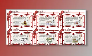 校园文化 校园展板 国学展板图片