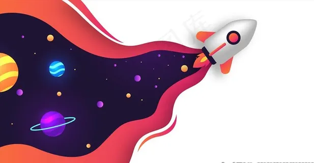 太空插画图片 太空插画图片