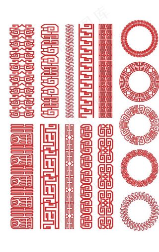 中式古典花纹花边图片