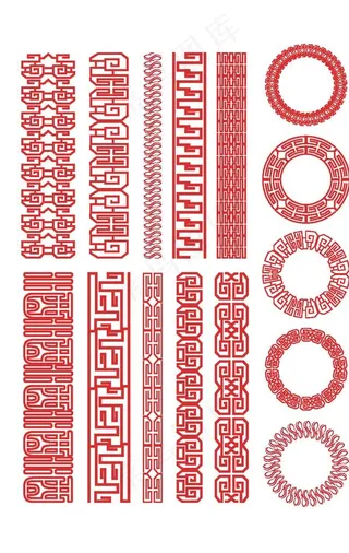 中式古典花纹花边图片