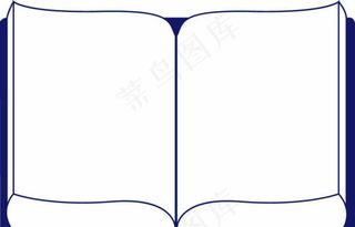 翻开的书图片
