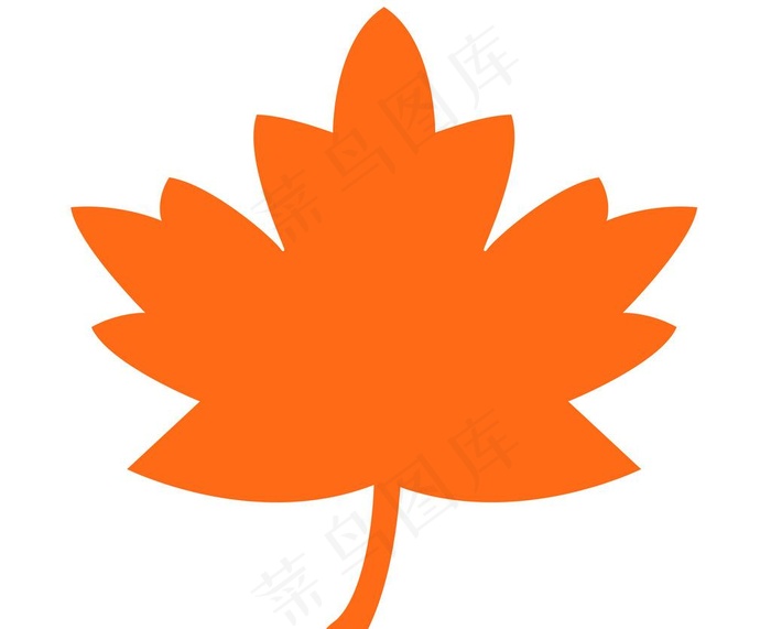 枫叶造型图片psd模版下载