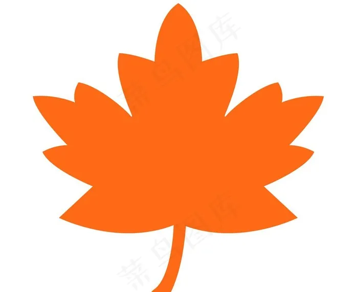 枫叶造型图片psd模版下载