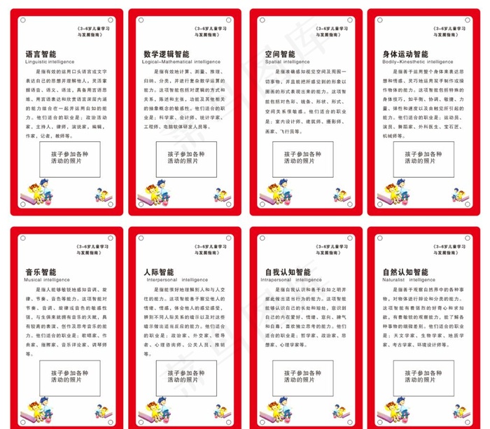 3到6岁儿童学习与发展指南图片cdr矢量模版下载