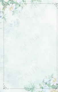 小清新植物文艺简约背景图片