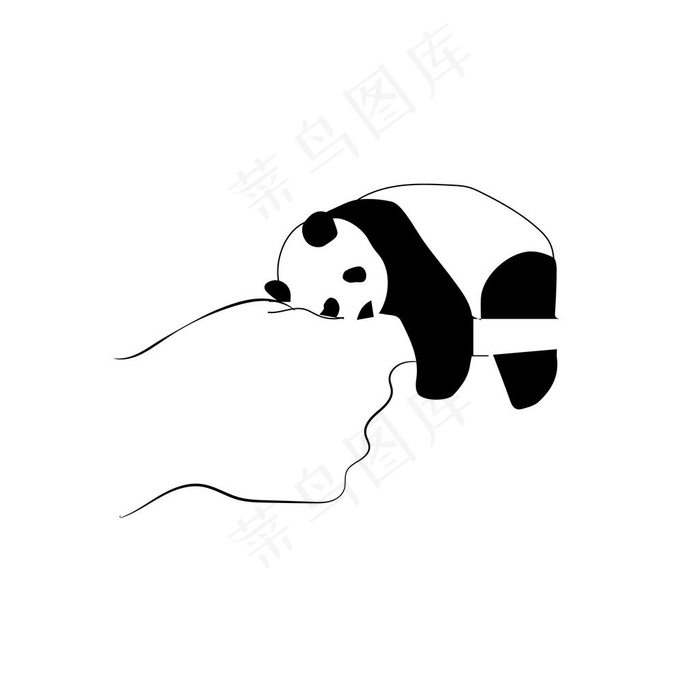 熊猫图片eps,ai矢量模版下载