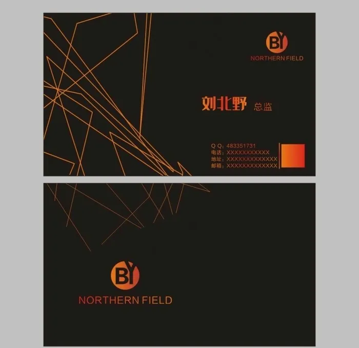 黑金名片图片cdr矢量模版下载