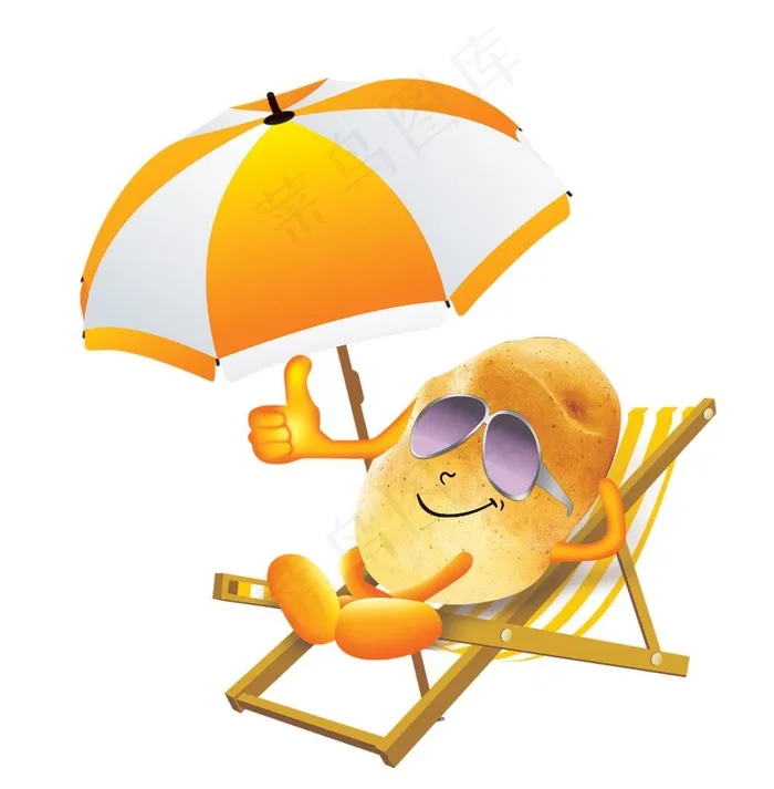 卡通土豆图片psd模版下载