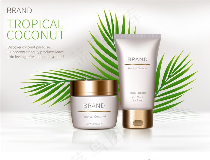 化妆品背景图片