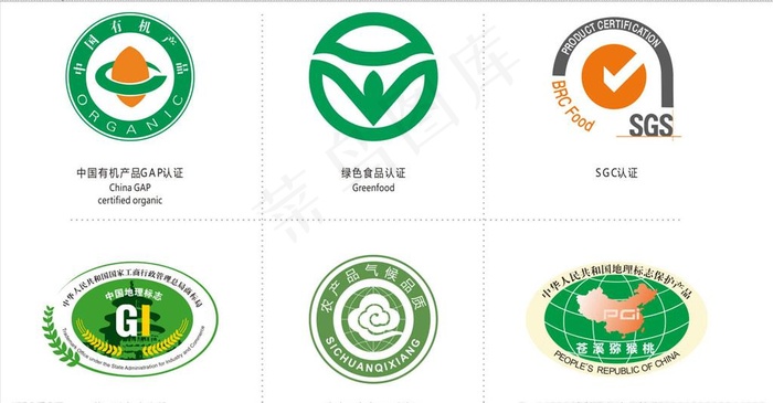 有机认证 绿色认证 sgc认证图片cdr矢量模版下载