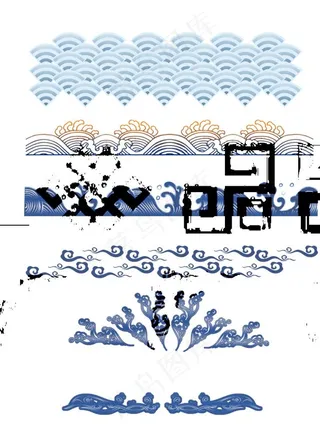 中国祥云底纹图片