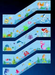 幼儿园楼梯间彩绘方案图片