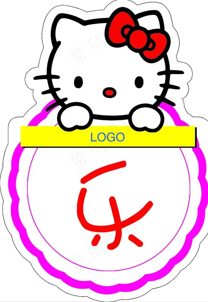 卡通猫图片psd模版下载