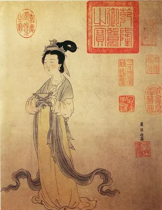 杜秋娘图(部分)图片